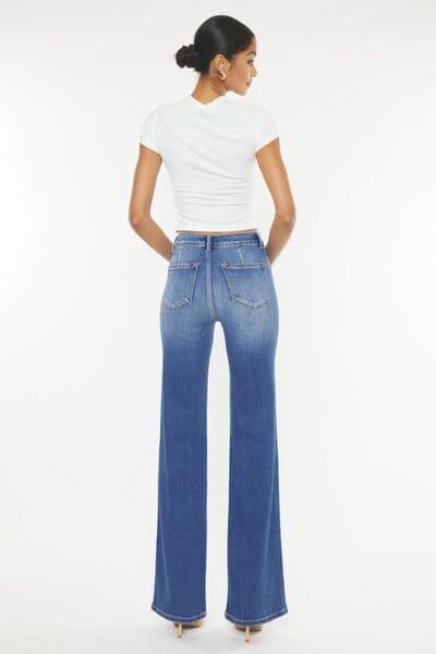 Kancan Ultra High Waist Gradient Flare Jeans - SwagglyLife Home & Fashion