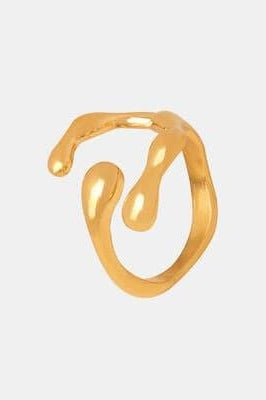 Katherine 18K Gold-Plated Open Ring - SwagglyLife Home & Fashion