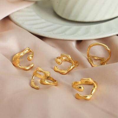 Katherine 18K Gold-Plated Open Ring - SwagglyLife Home & Fashion