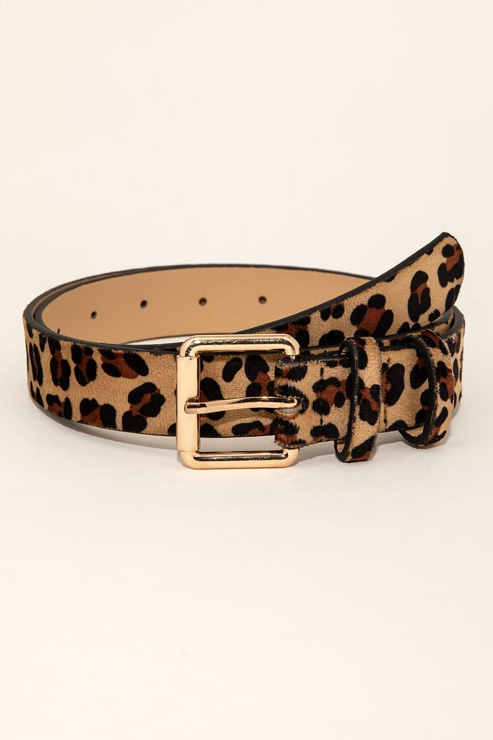 Leopard PU Leather Belt - SwagglyLife Home & Fashion