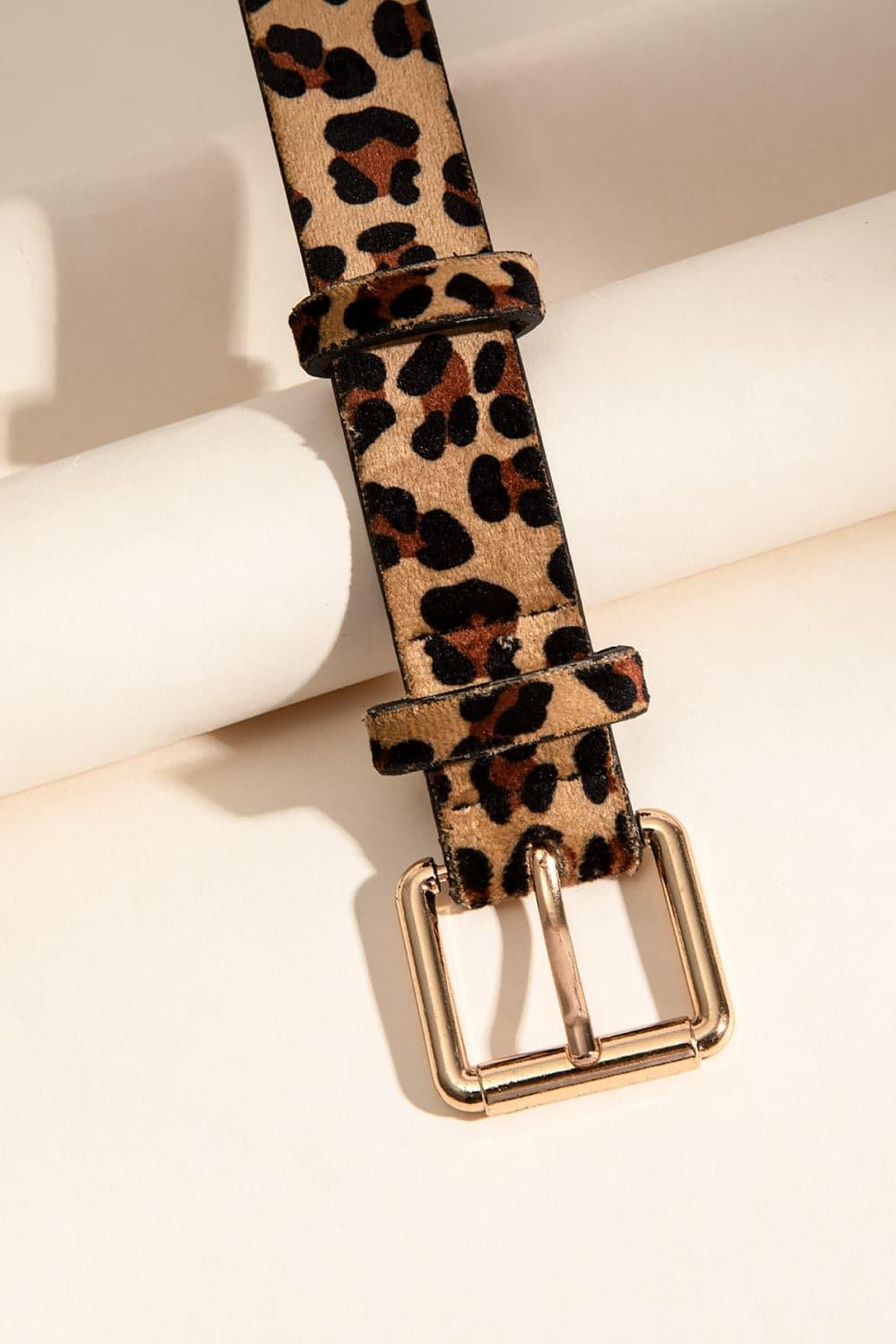 Leopard PU Leather Belt - SwagglyLife Home & Fashion