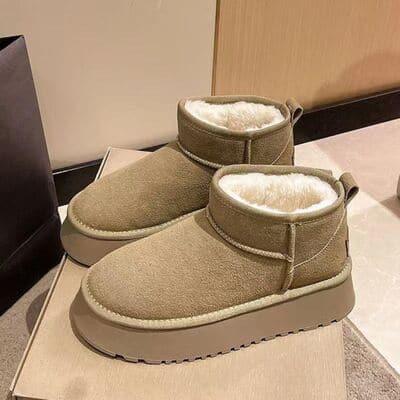 Lexi Fleece Lined Chunky Platform Mini Boots - SwagglyLife Home & Fashion