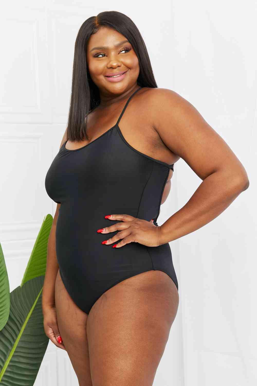 Marina West Swim High Tide One-Piece in Black - SwagglyLife Home & Fashion