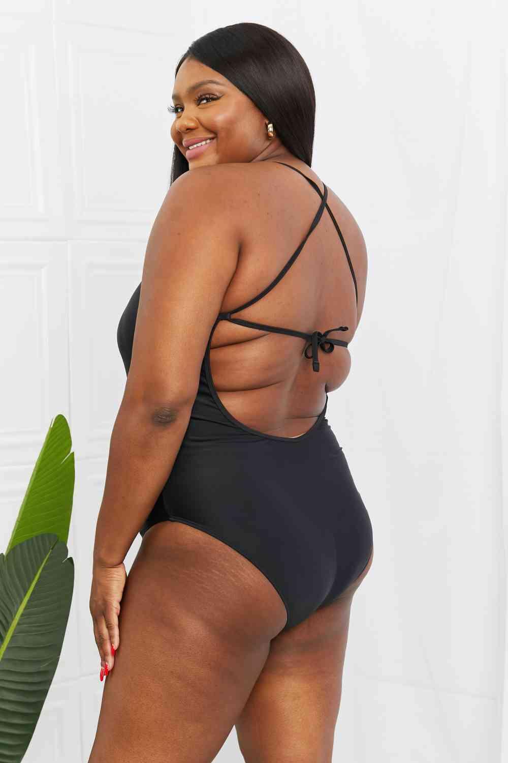 Marina West Swim High Tide One-Piece in Black - SwagglyLife Home & Fashion