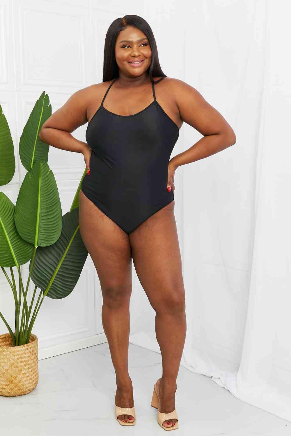 Marina West Swim High Tide One-Piece in Black - SwagglyLife Home & Fashion