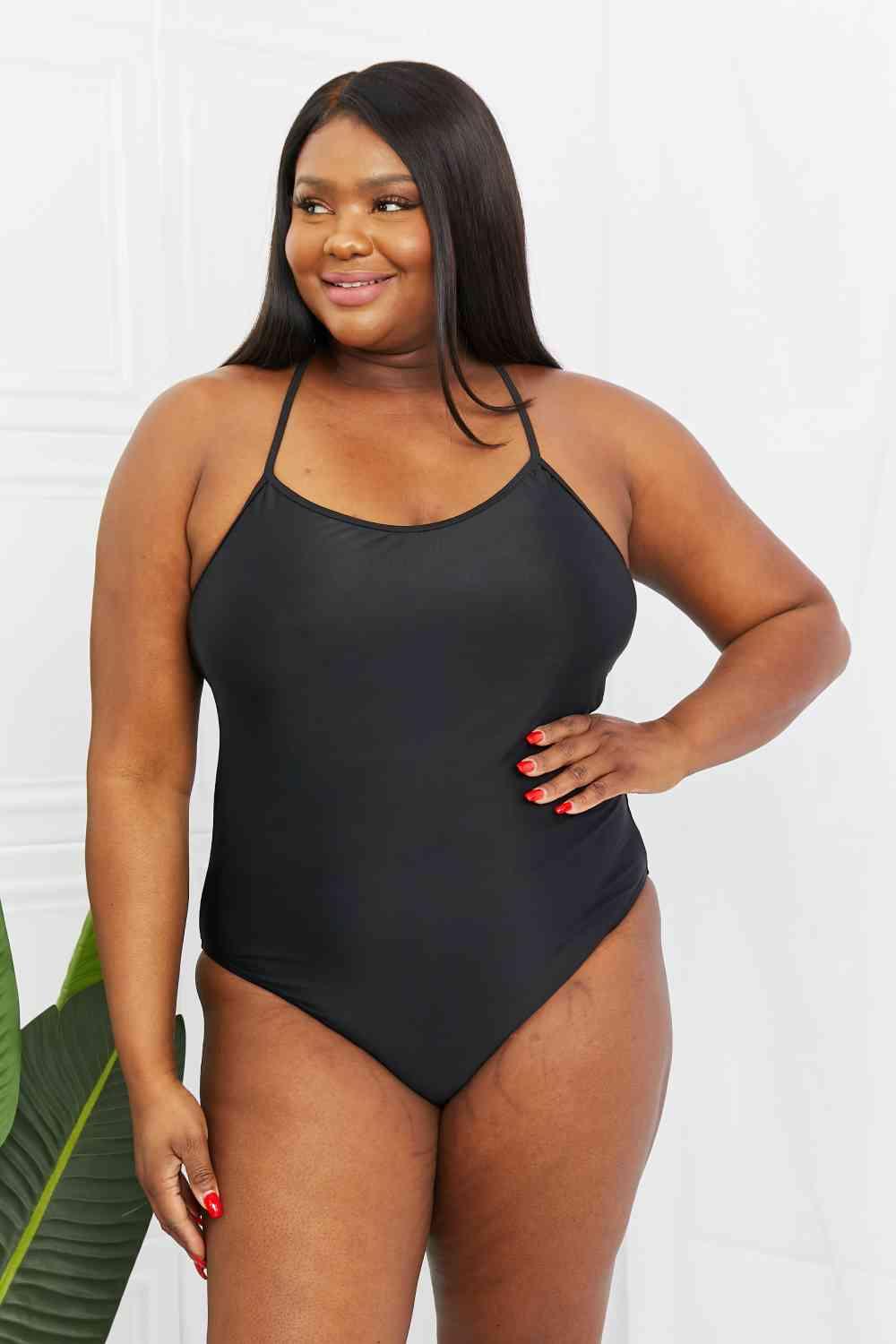 Marina West Swim High Tide One-Piece in Black - SwagglyLife Home & Fashion