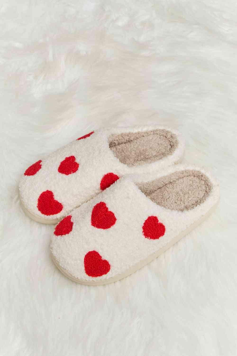 Melody Printed Plush Slide Slippers - SwagglyLife Home & Fashion