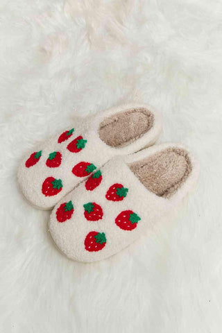 Melody Printed Plush Slide Slippers - SwagglyLife Home & Fashion