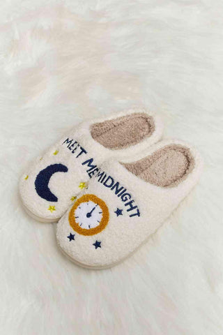 Melody Printed Plush Slide Slippers - SwagglyLife Home & Fashion