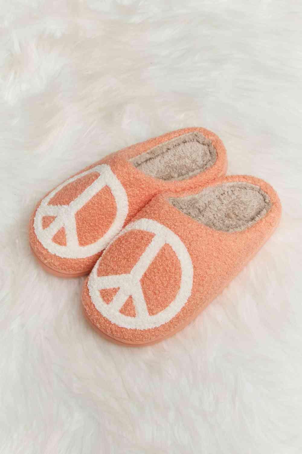 Melody Printed Plush Slide Slippers - SwagglyLife Home & Fashion