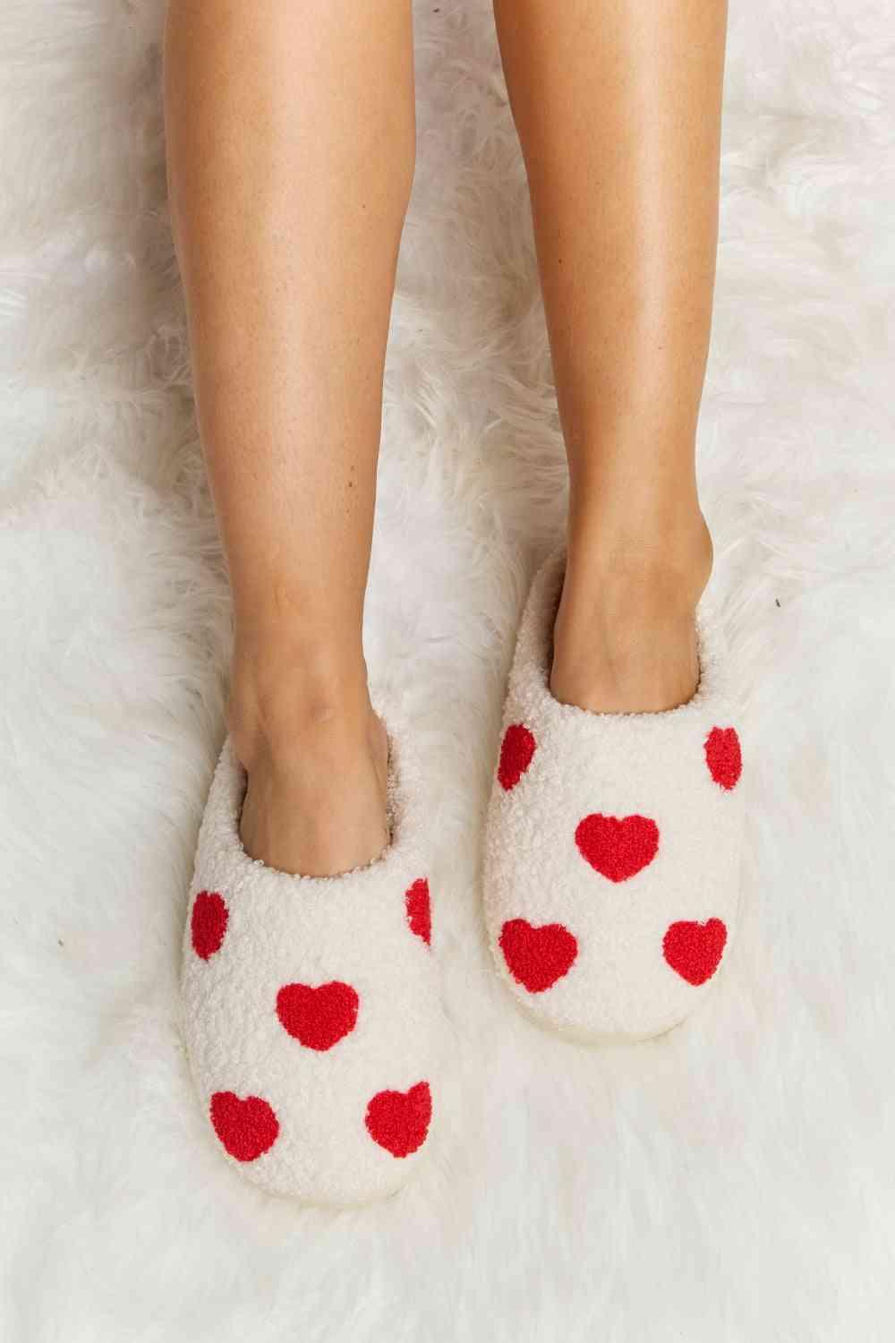 Melody Printed Plush Slide Slippers - SwagglyLife Home & Fashion