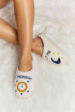 Melody Printed Plush Slide Slippers - SwagglyLife Home & Fashion