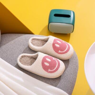 Melody Smiley Face Slippers - SwagglyLife Home & Fashion