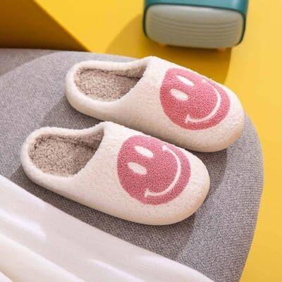 Melody Smiley Face Slippers - SwagglyLife Home & Fashion