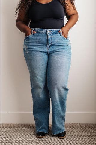 Mica Denim Hope High Rise Wide Leg Jeans - SwagglyLife Home & Fashion