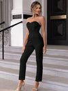 Naomi Sweetheart Neck Sleeveless Jumpsuit - SwagglyLife Home & Fashion