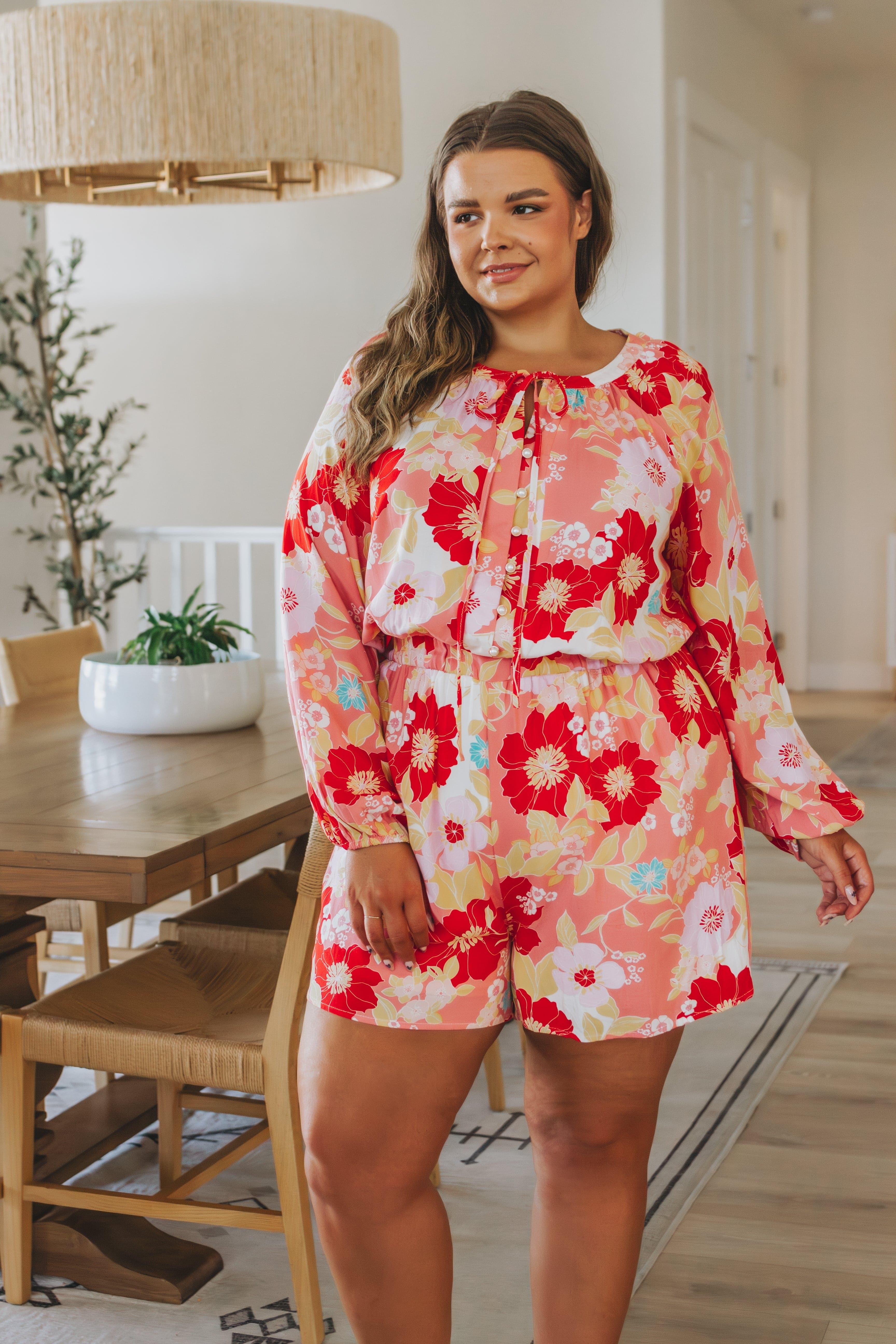 Rare Beauty Floral Romper - SwagglyLife Home & Fashion