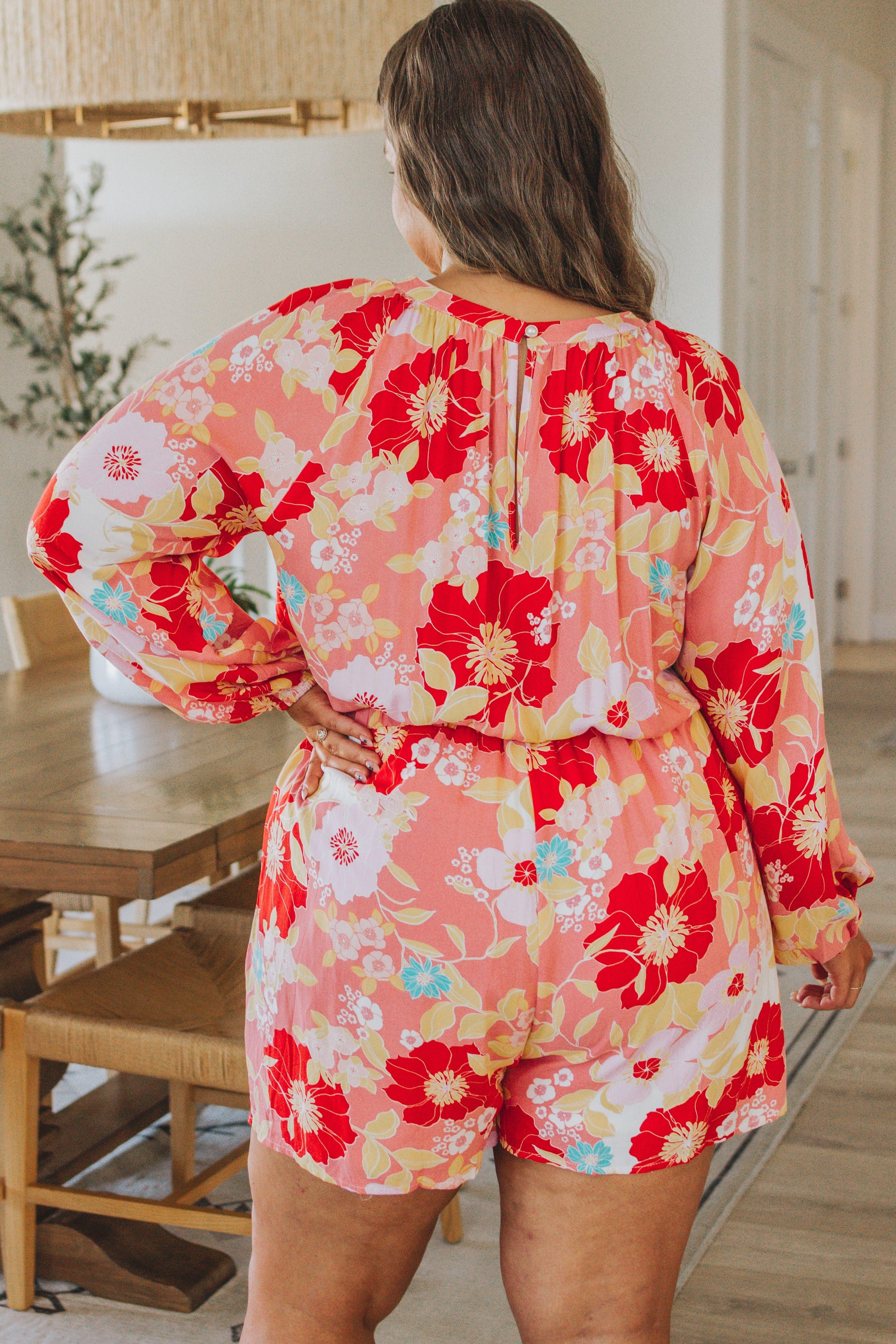 Rare Beauty Floral Romper - SwagglyLife Home & Fashion