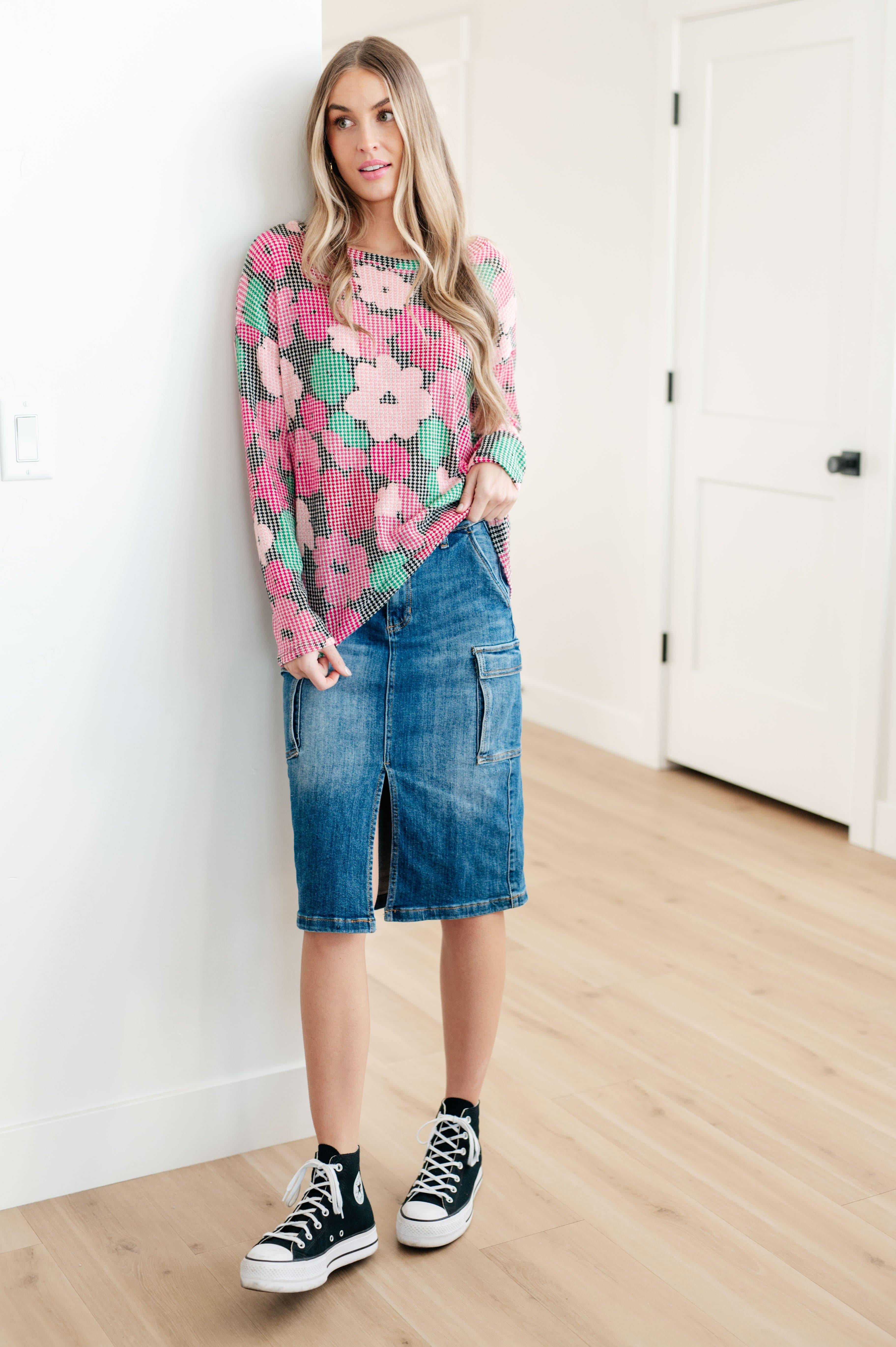 Always Be There Cargo Denim Skirt - SwagglyLife Home & Fashion
