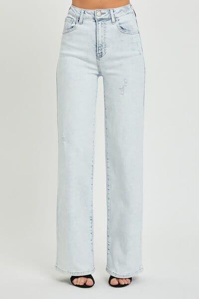 RISEN Ultra High Waist Wide Leg Jeans - SwagglyLife Home & Fashion