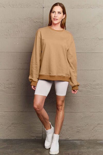 Simply Love IF I'M TOO MUCH THEN GO FIND LESS Round Neck Sweatshirt - SwagglyLife Home & Fashion