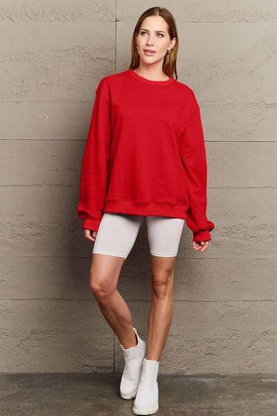 Simply Love IF I'M TOO MUCH THEN GO FIND LESS Round Neck Sweatshirt - SwagglyLife Home & Fashion