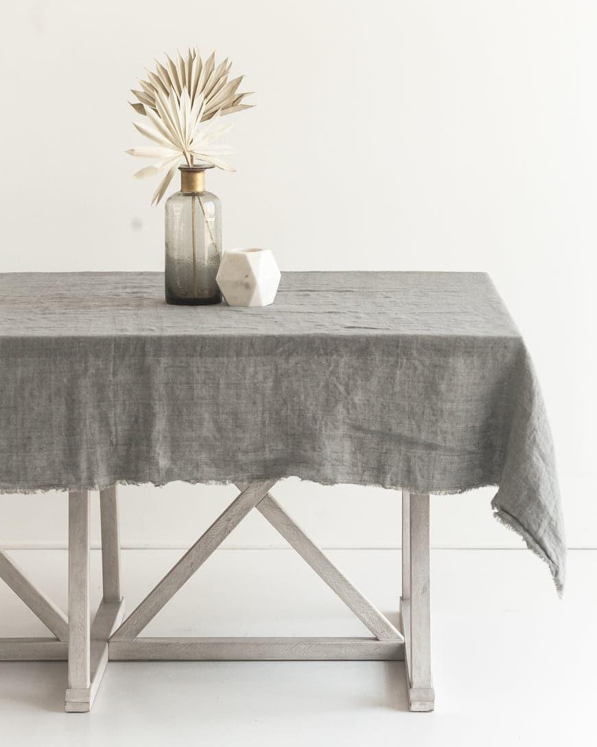 Stone Washed Linen Tablecloth - SwagglyLife Home & Fashion