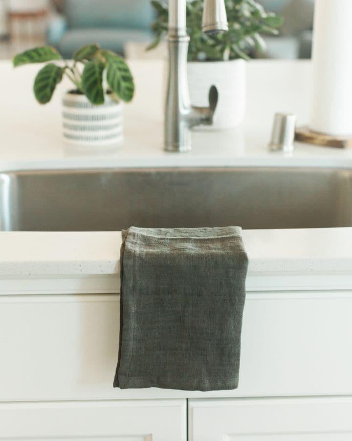 Stone Washed Linen Tea Towel - SwagglyLife Home & Fashion