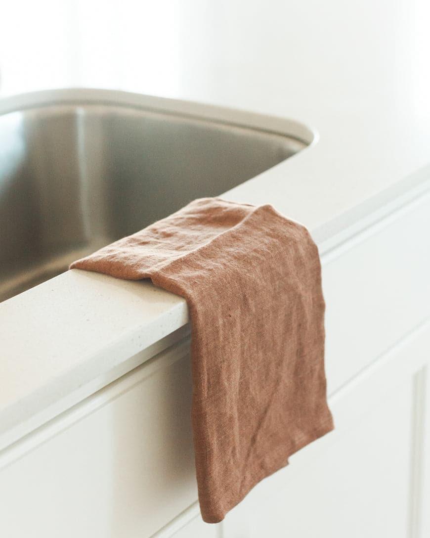 Stone Washed Linen Tea Towel - SwagglyLife Home & Fashion