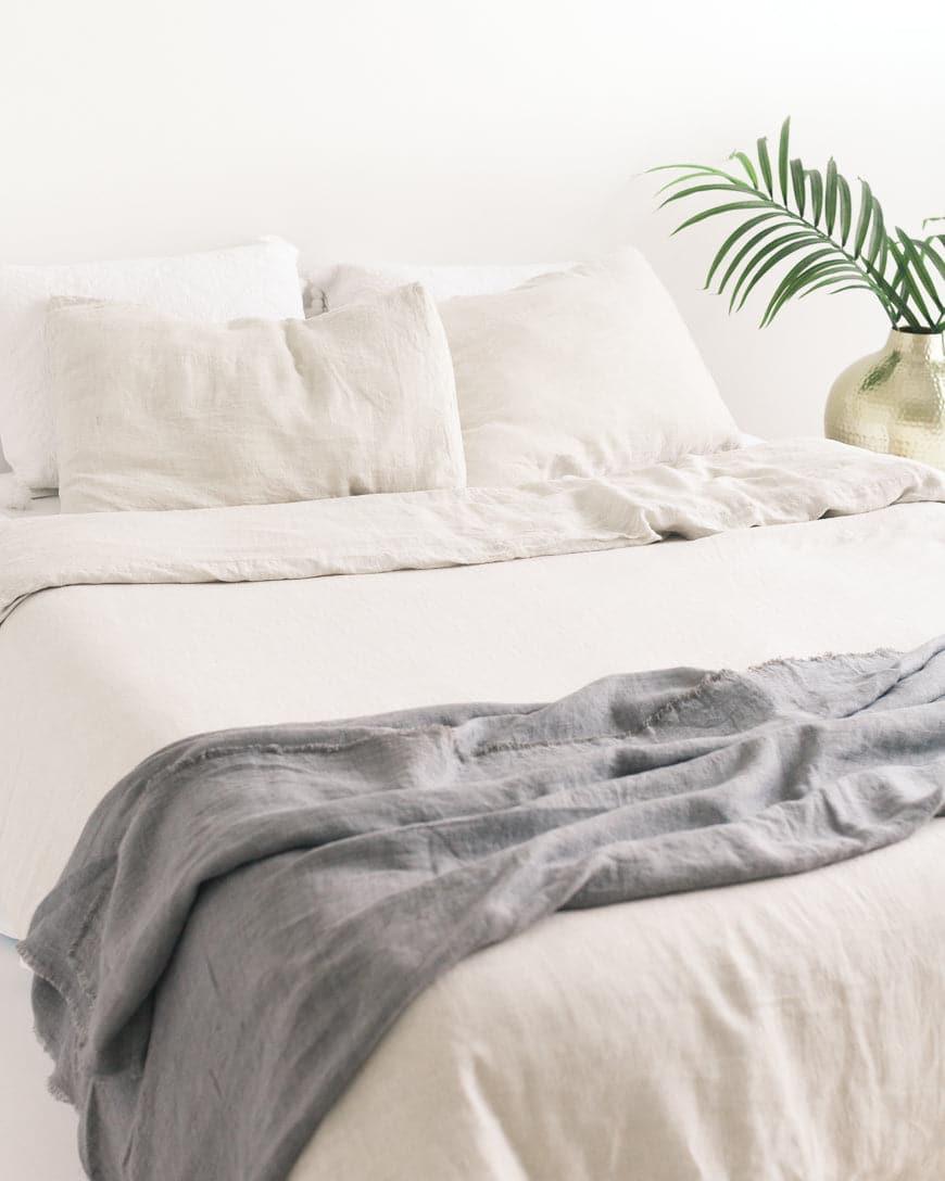 Stone Washed Linen Throw Blanket - SwagglyLife Home & Fashion