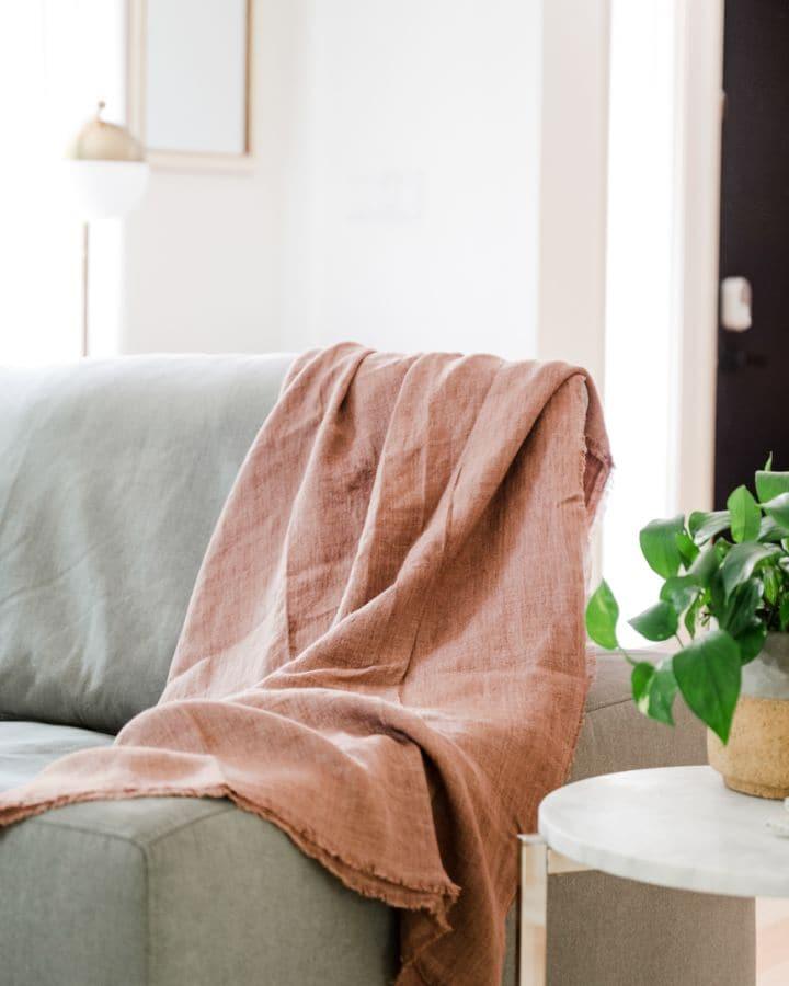 Stone Washed Linen Throw Blanket - SwagglyLife Home & Fashion