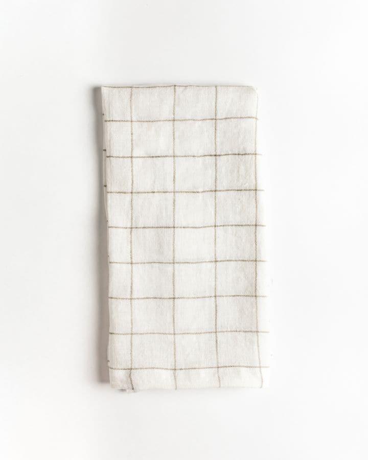 Stone Washed Linen Windowpane Napkins - SwagglyLife Home & Fashion