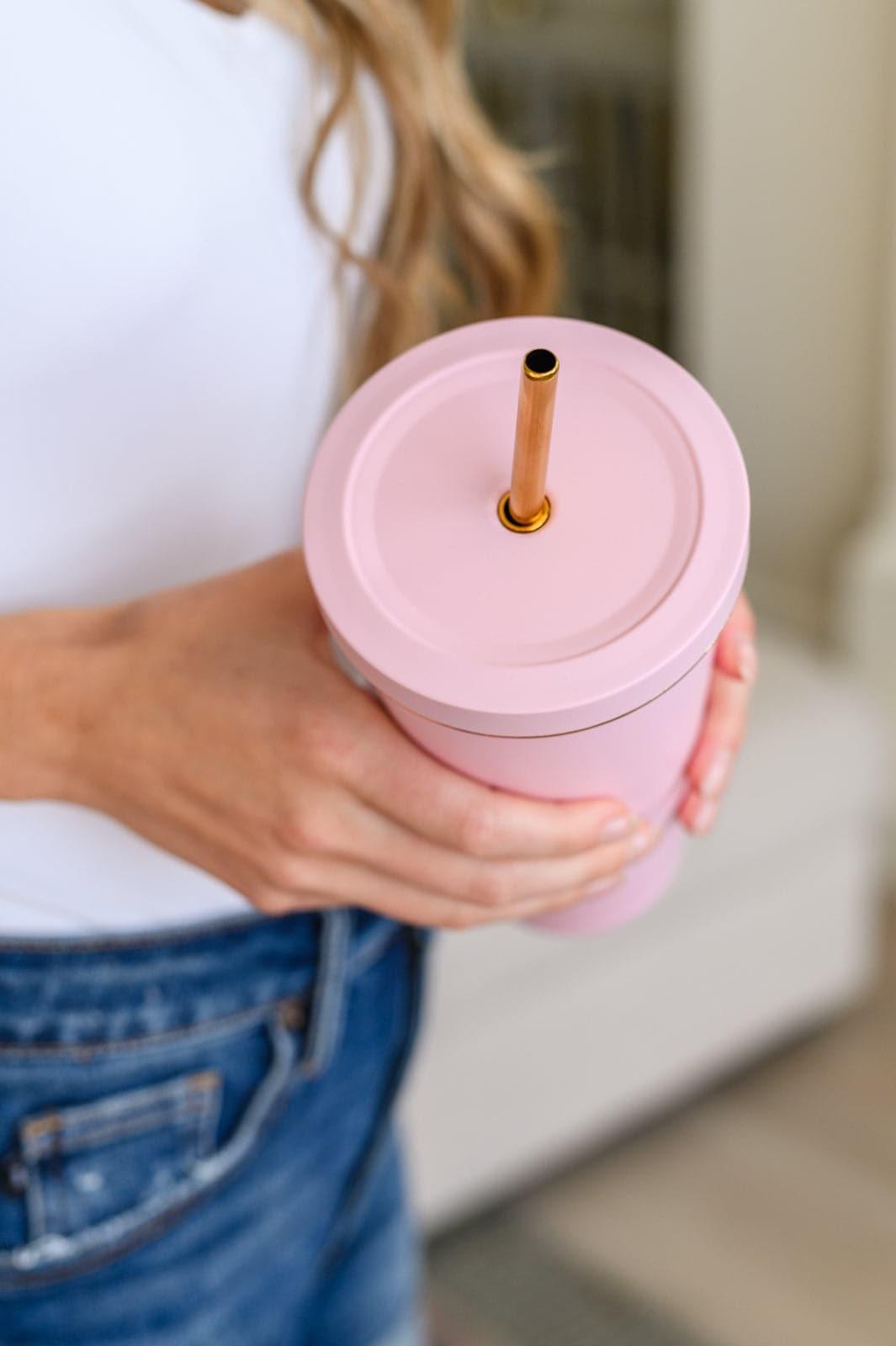 Total Eclipse Tumbler In Baby Pink - SwagglyLife Home & Fashion