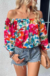 Vale Off Shoulder Floral Print Blouse - SwagglyLife Home & Fashion