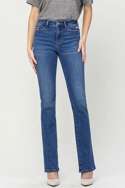 Vervet by Flying Monkey High Waist Bootcut Jeans - SwagglyLife Home & Fashion