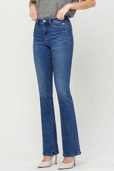 Vervet by Flying Monkey High Waist Bootcut Jeans - SwagglyLife Home & Fashion