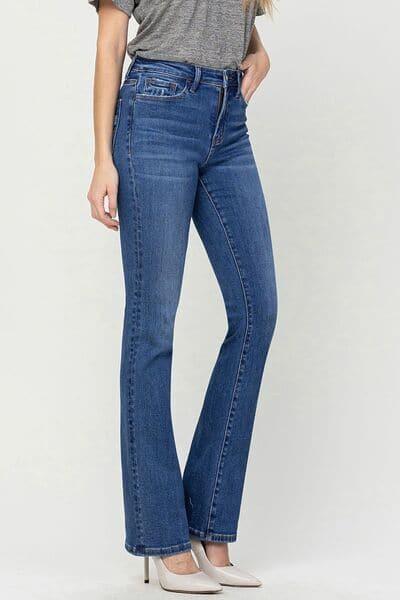 Vervet by Flying Monkey High Waist Bootcut Jeans - SwagglyLife Home & Fashion