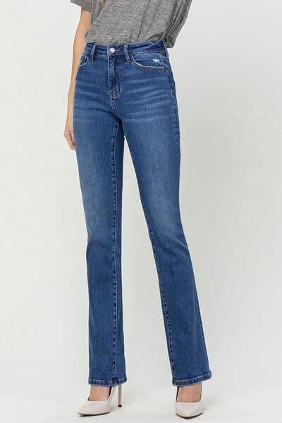 Vervet by Flying Monkey High Waist Bootcut Jeans - SwagglyLife Home & Fashion