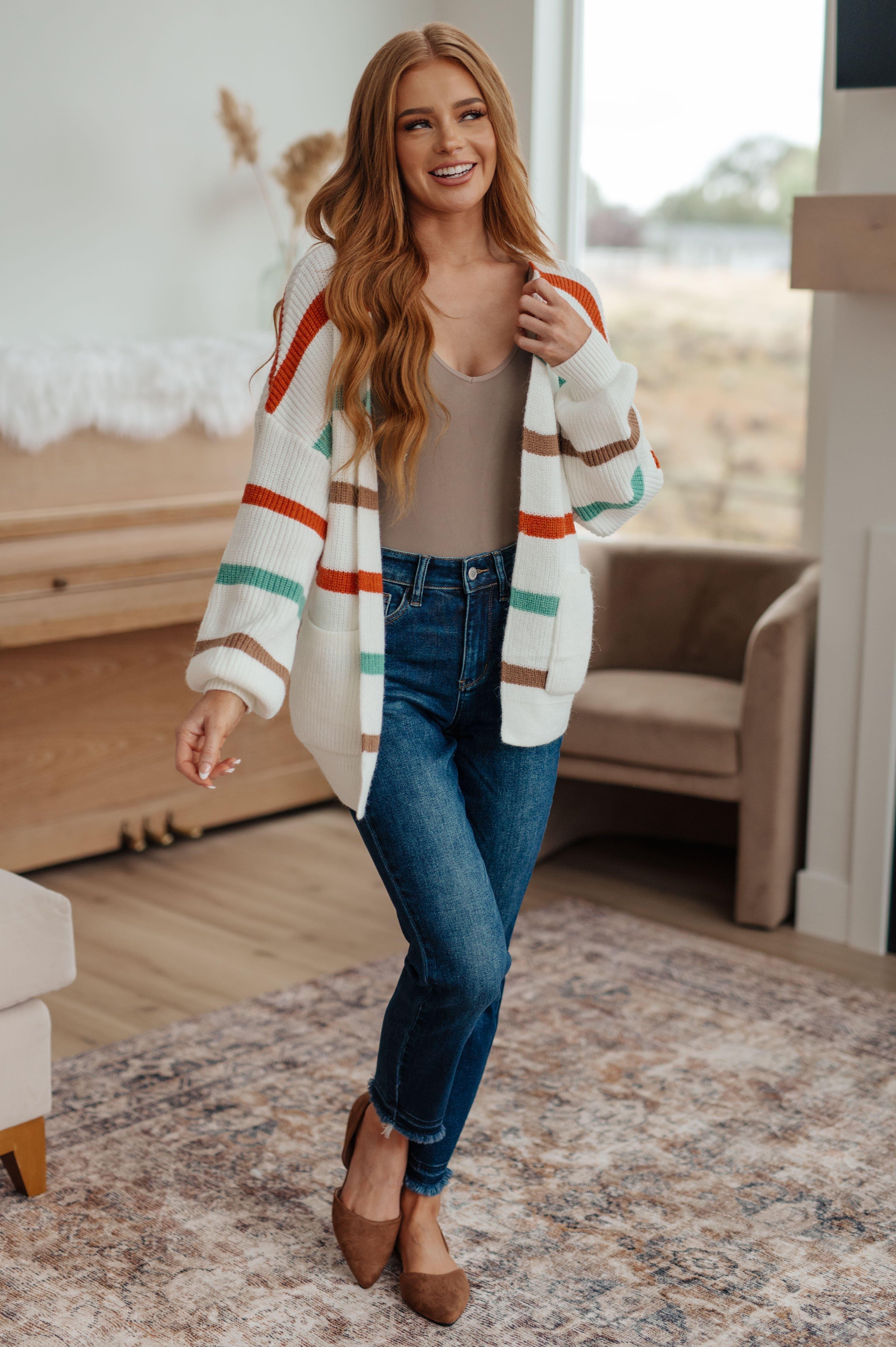 Walk The Line Cable Knit Cardigan - SwagglyLife Home & Fashion