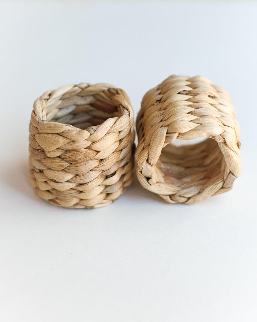 Water Hyacinth Napkin Rings - SwagglyLife Home & Fashion
