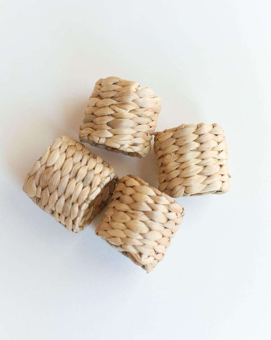 Water Hyacinth Napkin Rings - SwagglyLife Home & Fashion