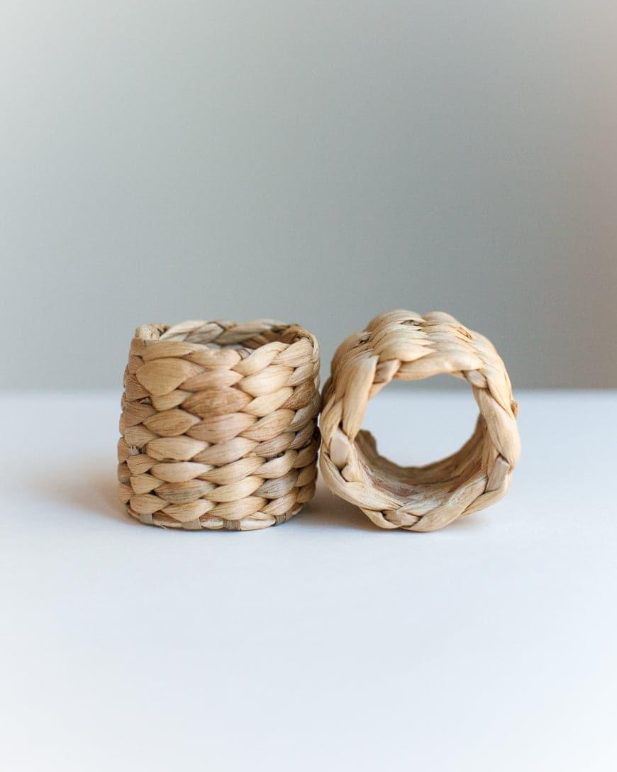 Water Hyacinth Napkin Rings - SwagglyLife Home & Fashion