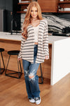 Weekend Adventure Striped Longline Cardigan - SwagglyLife Home & Fashion